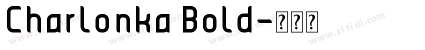 Charlonka Bold字体转换